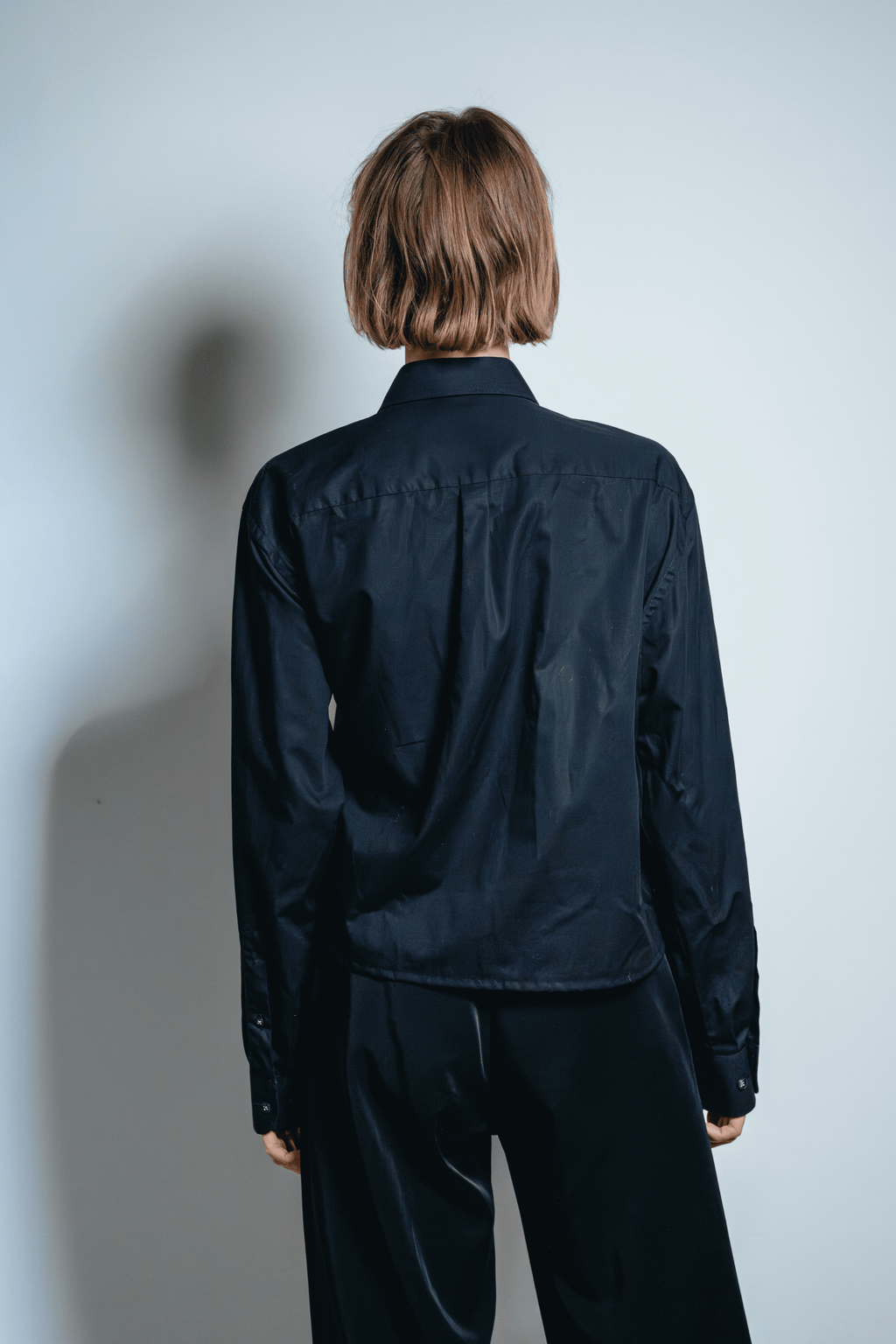 Asymmetric Shirt Ties Black