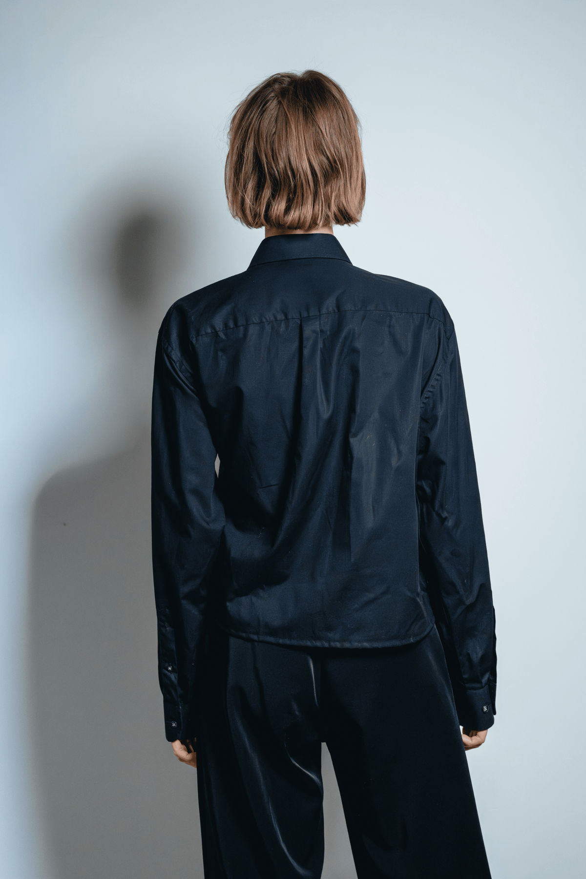 Asymmetric Shirt Ties Black