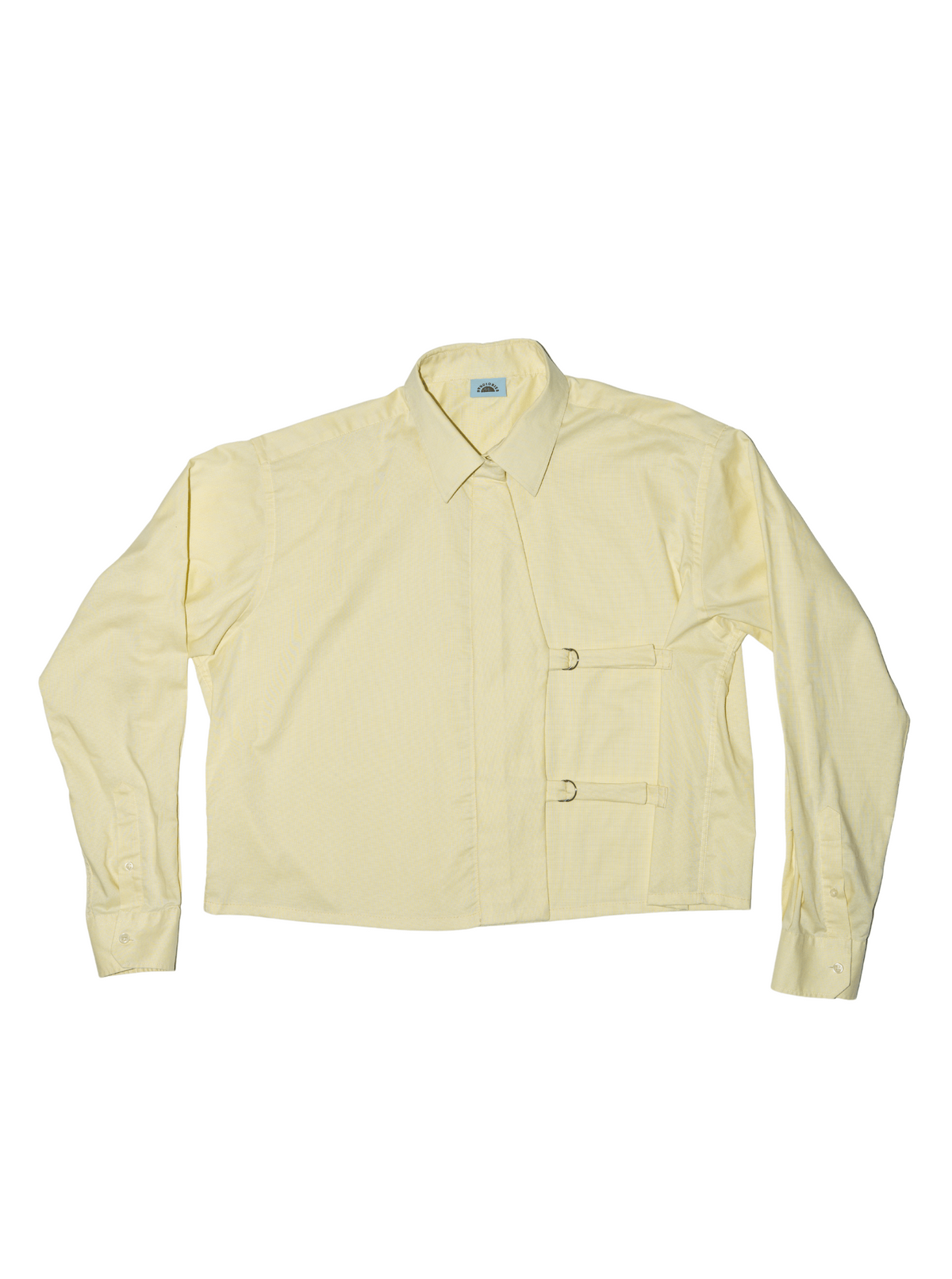 Asymmetric Shirt Buckles Butter Yellow
