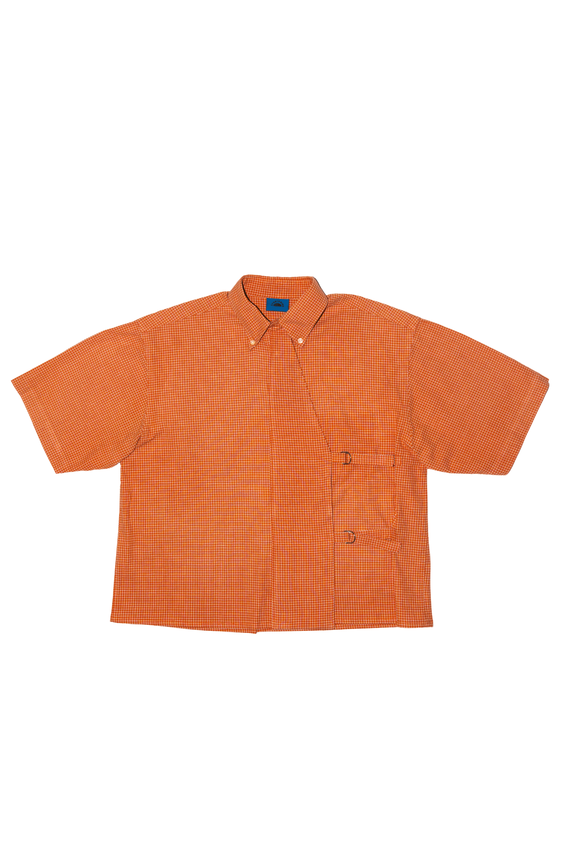Asymmetric Shirt Buckles Orange