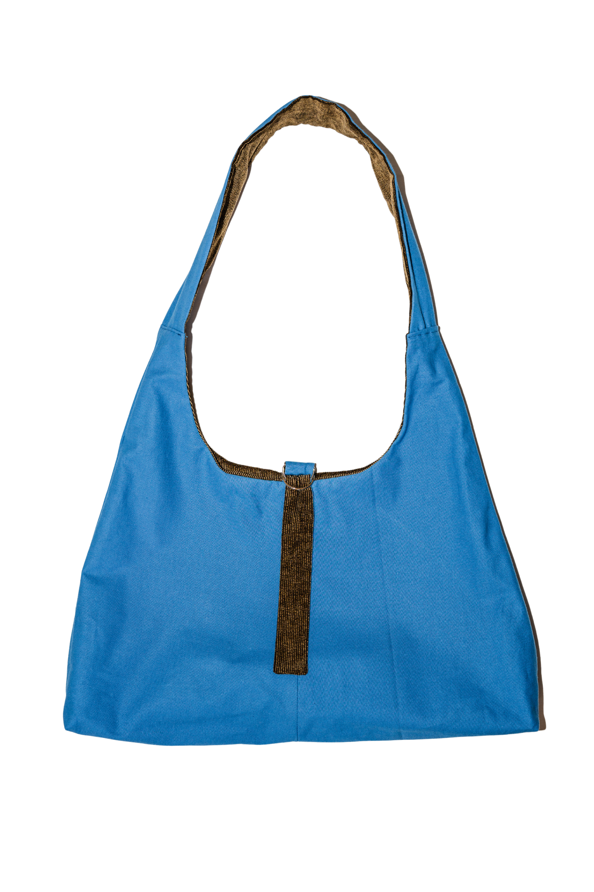 Reversible Sling Bag Brown x Cobalt