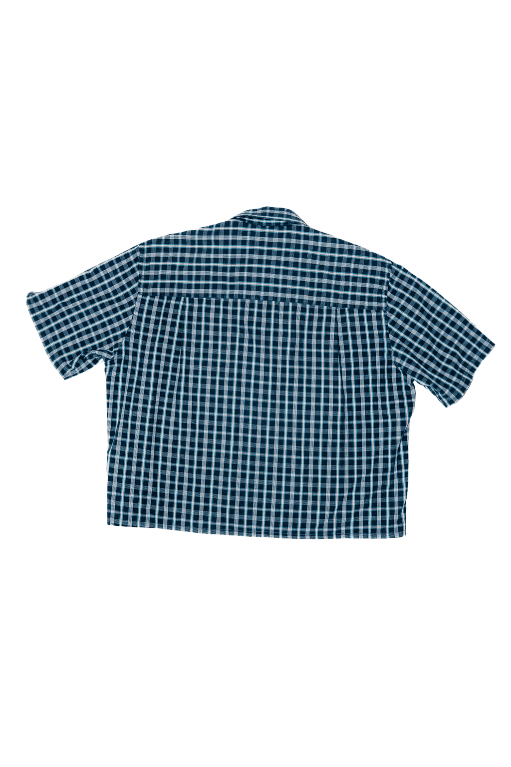 Asymmetric Shirt Buttons Blue