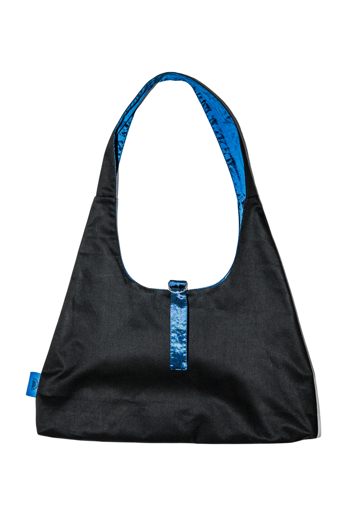 Reversible Sling Bag Black x Blue Metallic