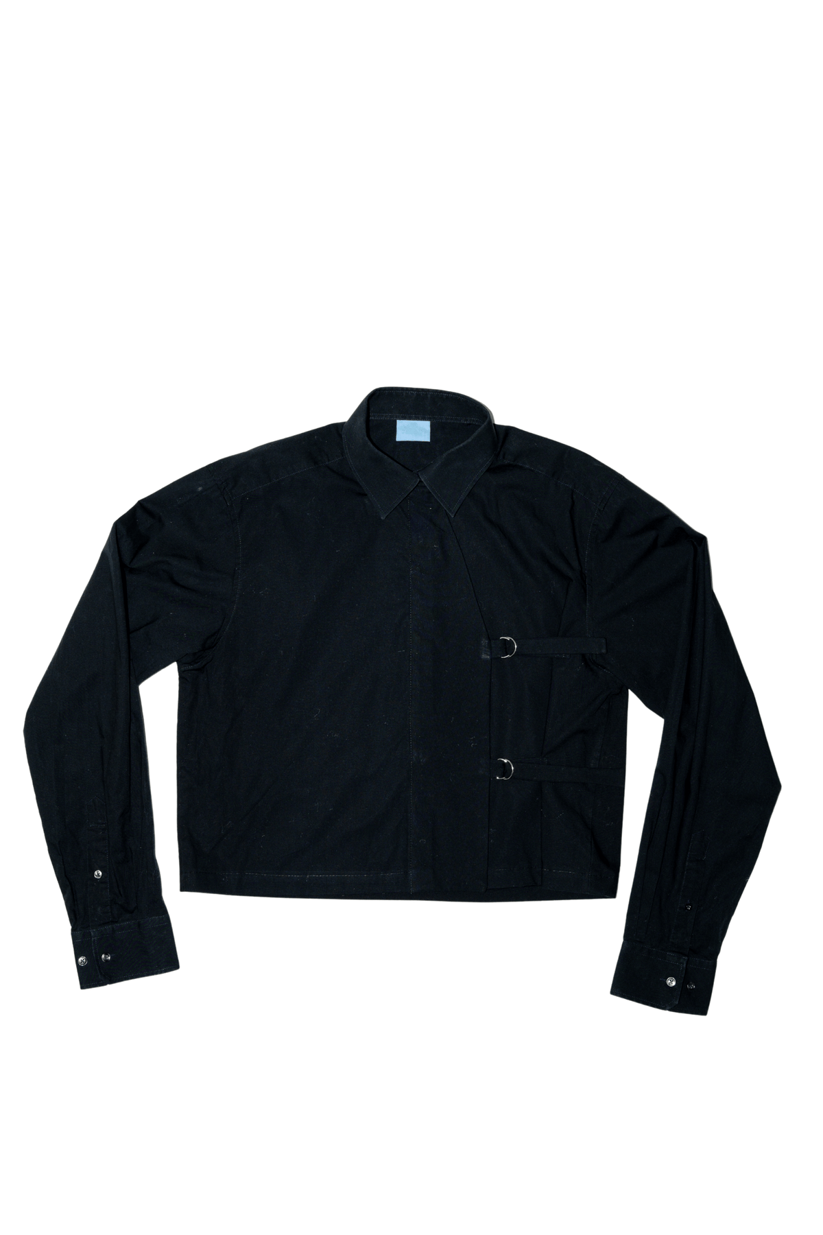 Asymmetric Shirt Buckles Black