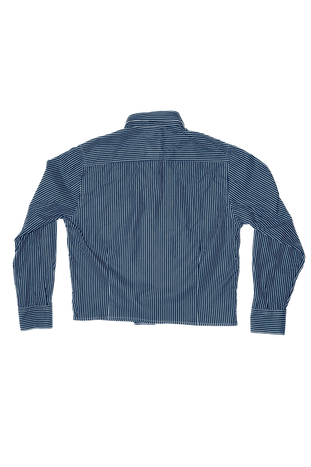 Asymmetric Shirt Buttons Blue