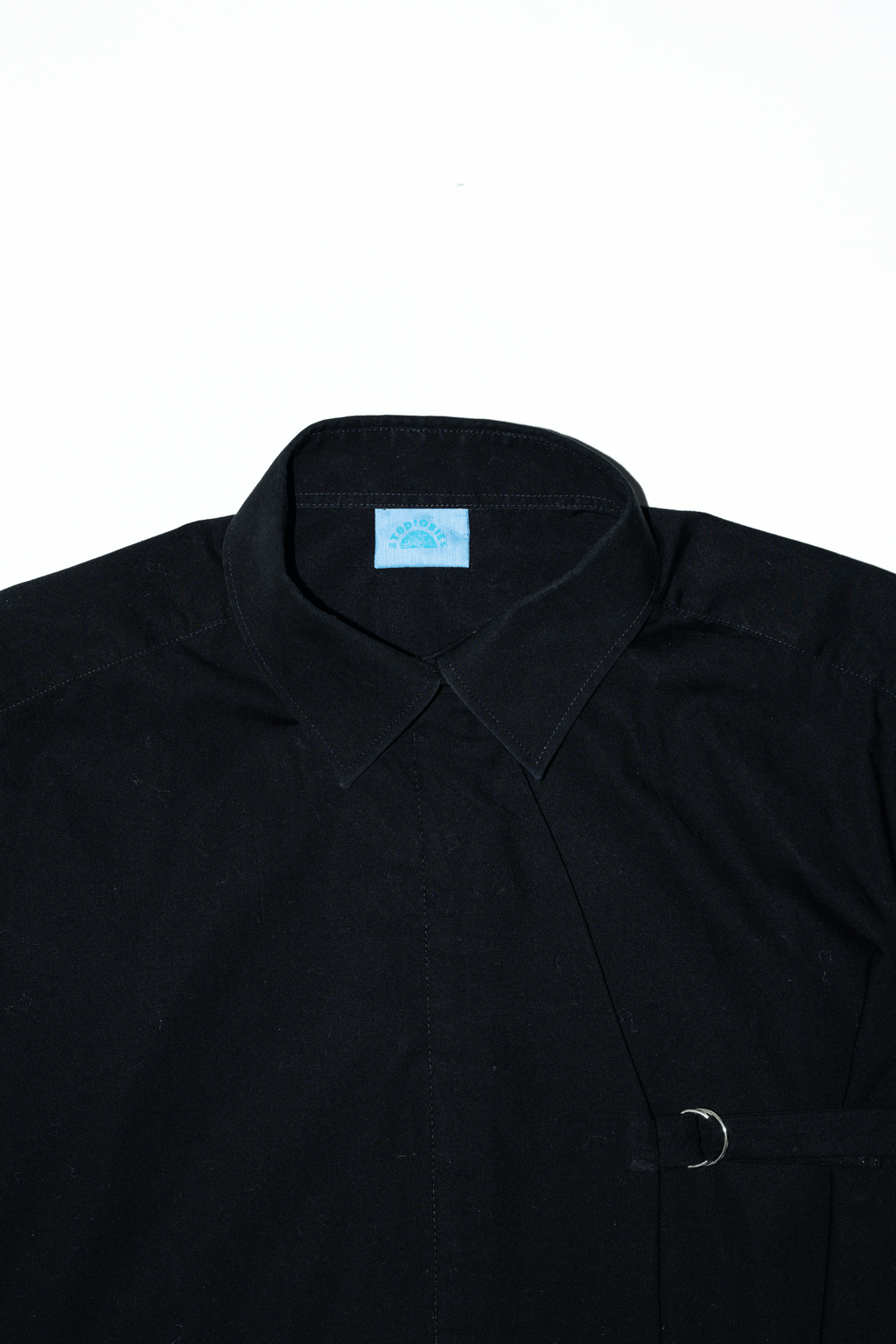 Asymmetric Shirt Buckles Black