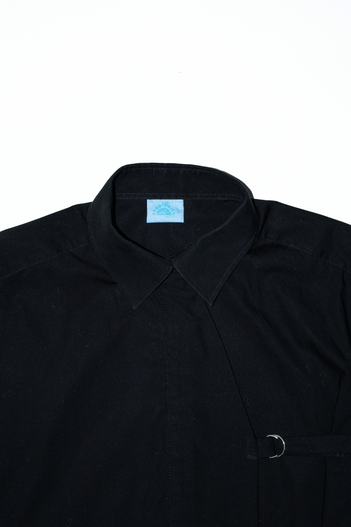 Asymmetric Shirt Buckles Black