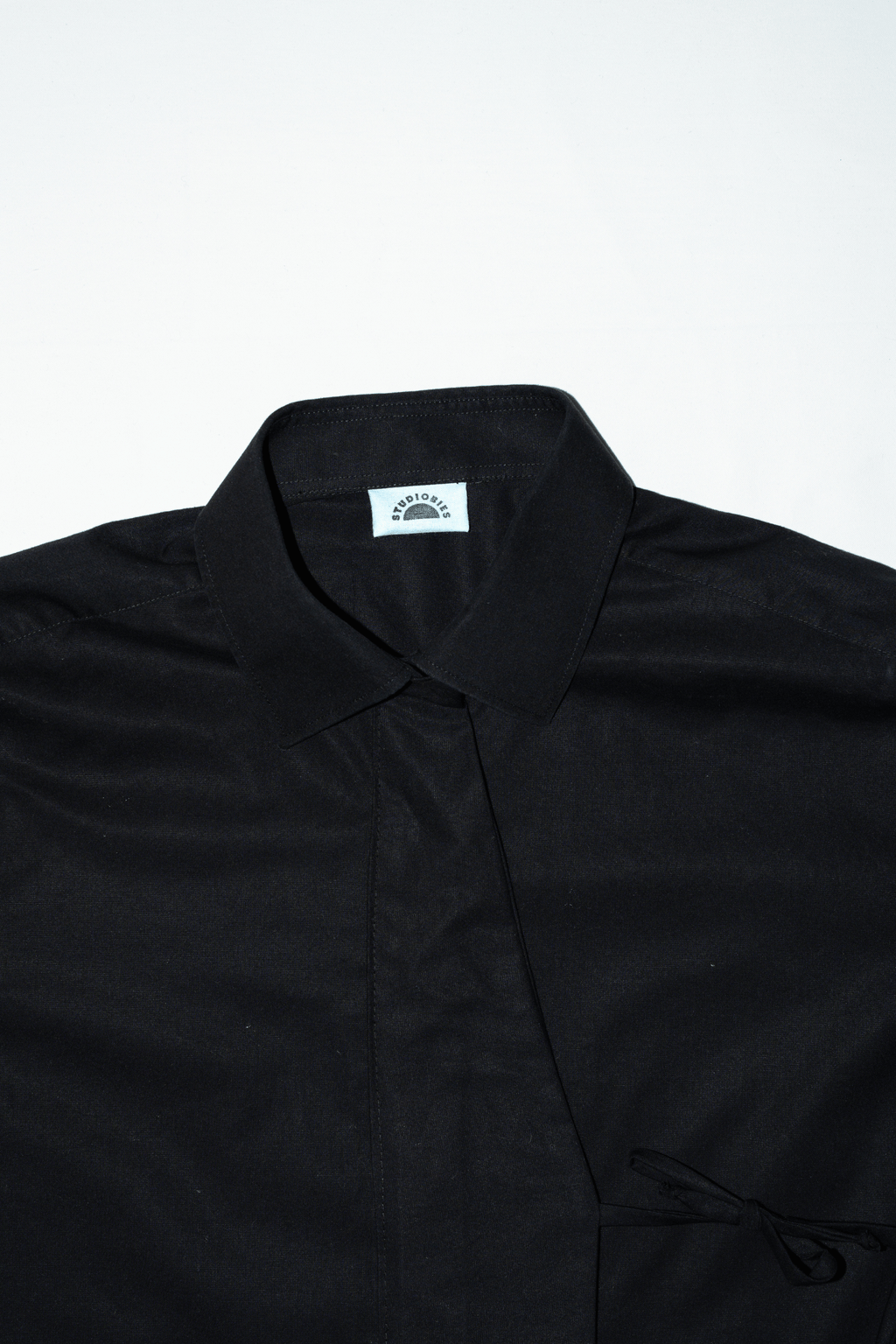 Asymmetric Shirt Ties Black