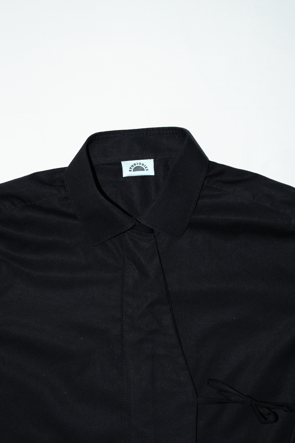 Asymmetric Shirt Ties Black