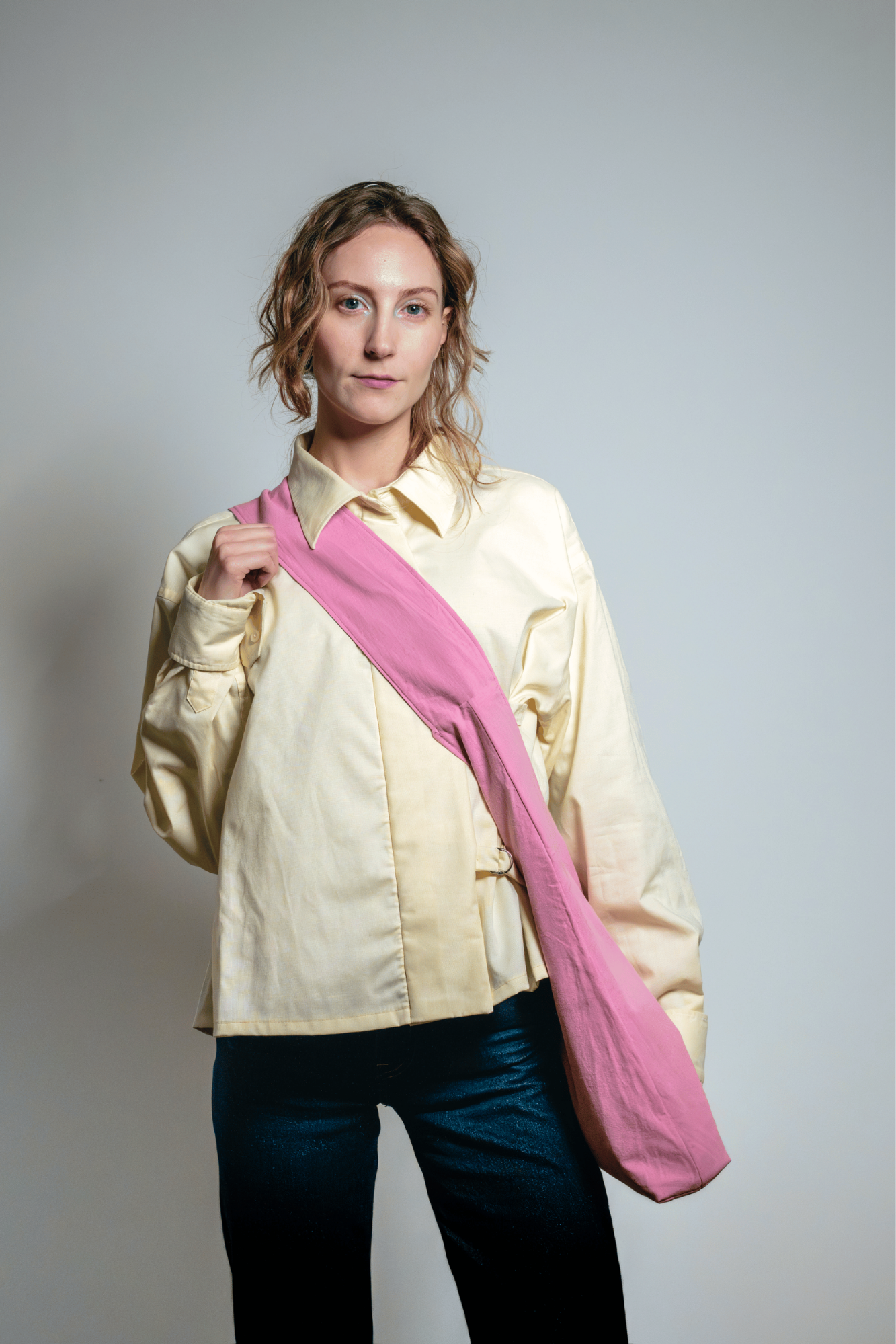 Reversible Sling Bag Pink x Anthracite